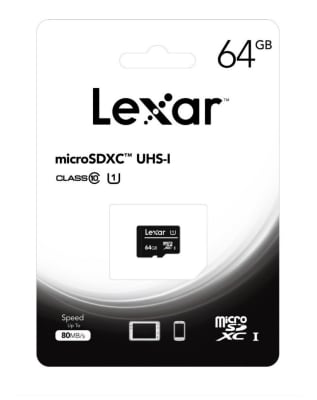 Tarjeta de memoria 64 GB Lexar - 80Mb/s2