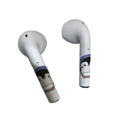 Audífono Bluetooth TWS + Case Patita Verde1