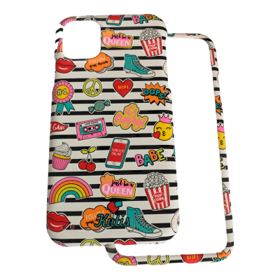 Carcasa Kutis 360° iPhone 12 Pro Max Diseño Rayas