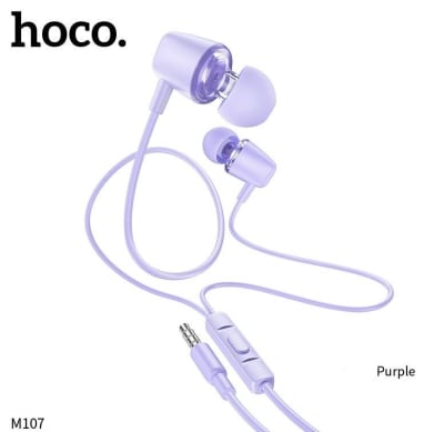 Audífono Hoco M107 Transparente Morado1