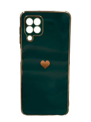 carcasa a22 4g corazones verde2