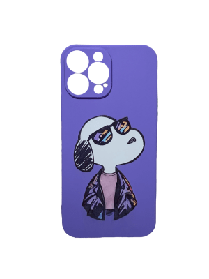 Carcasa Snoopy Gafas Morada iPhone 13 Pro Max1