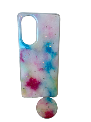 CARCASA NOVA 9 ARCO IRIS POP SOCKET CELESTE
