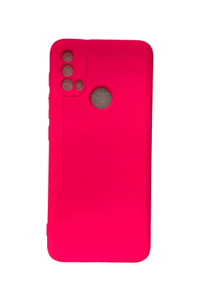 Carcasa Silicona Rosada Motorola E30/E40