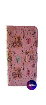 CARCASA FLIP COVER A14 5G BICICLETA ROSA1