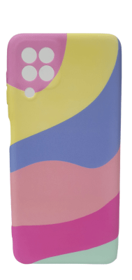 Carcasa Silicona Samsung A22 Colores y Lineas 11