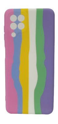 Carcasa Silicona Samsung A22 Colores y Lineas 51