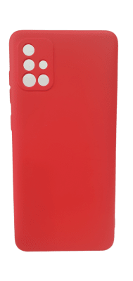 Carcasa A71 Silicona Rojo1