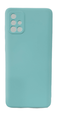 Carcasa A71 Silicona Turquesa1