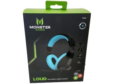 Audifono Monster Gamer Loud Multiplataforma Celeste1