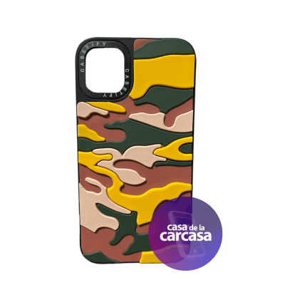 CARCASA CASETIFY IP 13 PRO MAX CAMUFLAJE AMARILLO