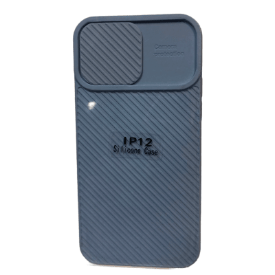 Carcasa Protección Cámara Textura Celeste iPhone 12/12 Pro1