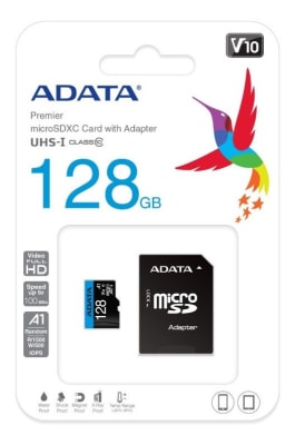 Adata Tarjeta de Memoria Micro SD 128 Gb Clase 101