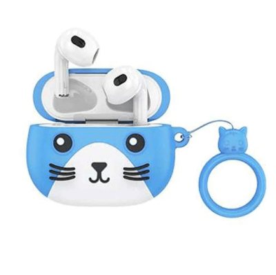 Audífono Hoco Gato Azul EW46