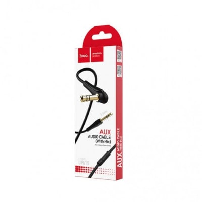 HOCO CABLE AUXILIAR+MICROFONO UPA15 NEGRO1