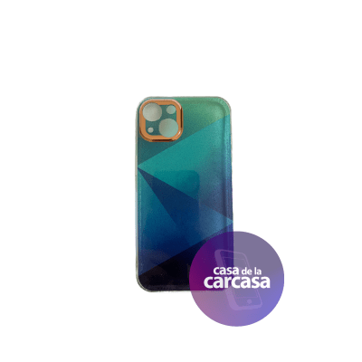 Carcasa Tornasol Brillo Azul iPhone 131