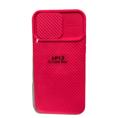 Carcasa Protección Cámara Textura Fucsia iPhone 12/12 Pro1