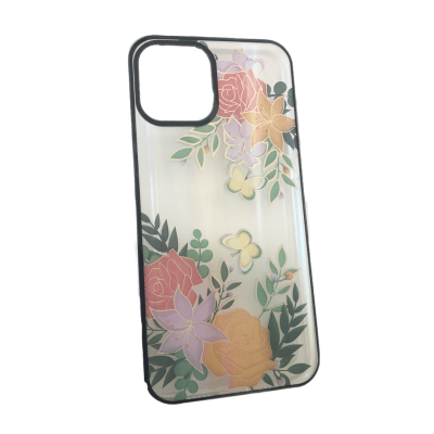 Carcasa iPhone 12 Pro Max Transparente Diseño Flor1