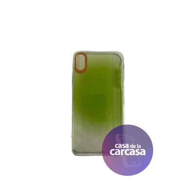 Carcasa Tornasol Brillo Verde iPhone XR1