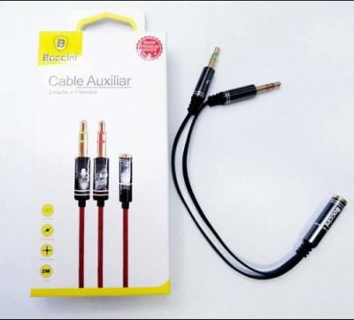 Cable Auxiliar 2 macho a 1 hembra Boccini