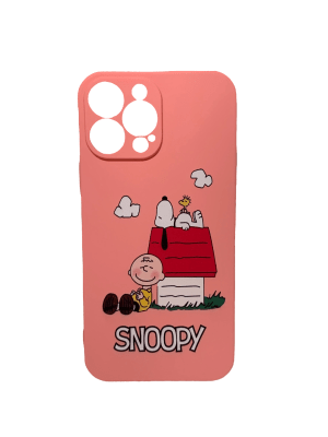 Carcasa Snoopy Rosada iPhone 13 Pro1