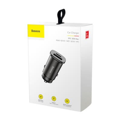 Cargador Auto PPS Tipo C y USB 30W PD3.0 QC 4.0+ Baseus1