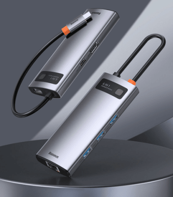 Hub Metal Glam Docking 6 en 1 Baseus1