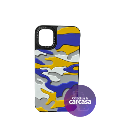CARCASA CASETIFY IP 13 PRO MAX CAMUFLAJE AZUL