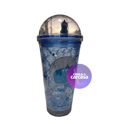 VASO DINOSAURIO LUCES AZUL2
