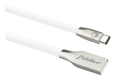 CABLE PLANO TIPO C 2.0A BLANCO FIDDLER1