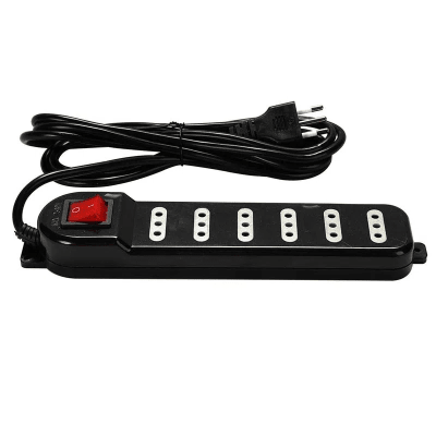 Macrotel Alargador 5 mts. 5 pos. Con switch / Negro2