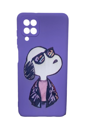 Carcasa Snoopy Gafas Morado A121