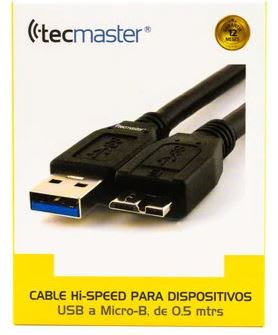 Tecmaster Cable USB-Disco duro (micro-b)1