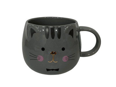 Tazon gato Ceramic Mug Gris1