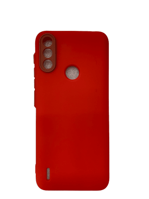 Carcasa Silicona Roja Motorola E7i Power1