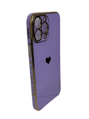 carcasa corazones morado