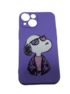 Carcasa Snoopy Gafa Morada iPhone 13 Mini1