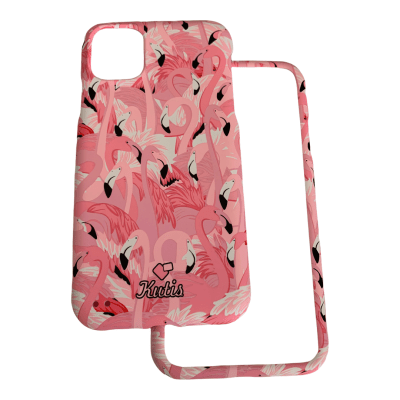 Carcasa Kutis 360° iPhone 12 Pro Max Diseño Flamenco