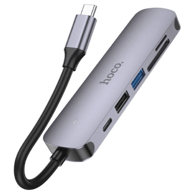 Adaptador HUB 6 en 1 60W Hoco HB281