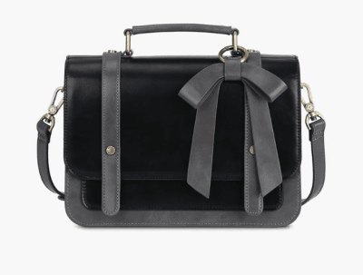 Maletín Vintage con Lazo iPad 9,7'' Ecosusi Negro2