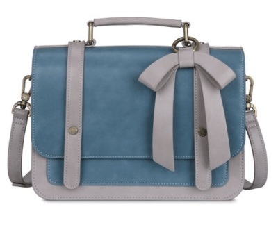 Maletín Vintage con Lazo iPad 9,7'' Ecosusi Azul1