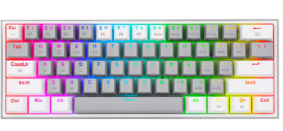 Teclado Mecanico Redragon Fizz Pro Gris/Blanco