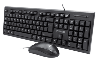 Kit Alambrico Philco Teclado+Mouse k45001