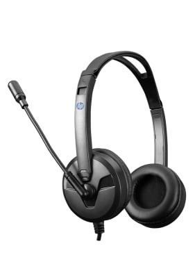 Audífono con Micrófono HP Negro DHE-80093