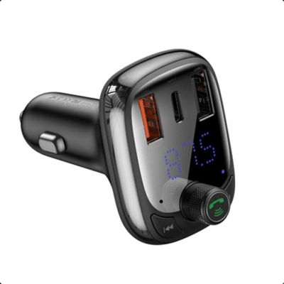 Transmisor FM Bluetooth Baseus 3.0 Negro1