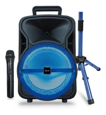 Parlante Mlab con Atril y Mic Inalámbrico Azul City Street Set1