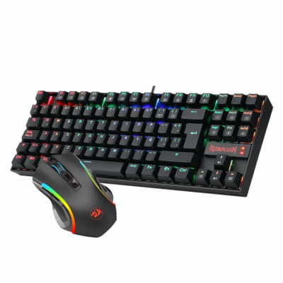 Combo Teclado + Mouse RGB Gaming Essentials Redragon K552RGB-BA