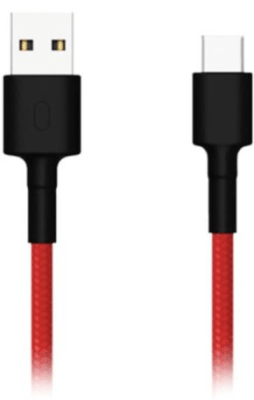 XIAOMI CABLE TRENZADO USB-C  1 MT ROJO1
