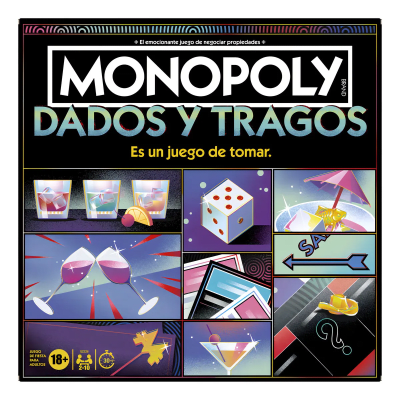 Juego de mesa Monopoly Dados y tragos (+18)