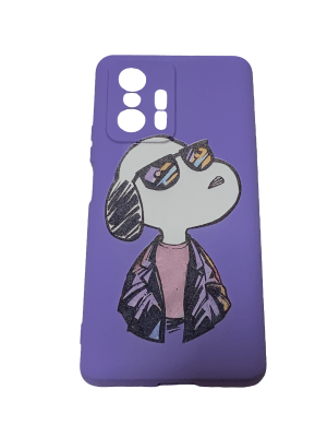 Carcasa Mi 11T Snoopy Gafas Morada1